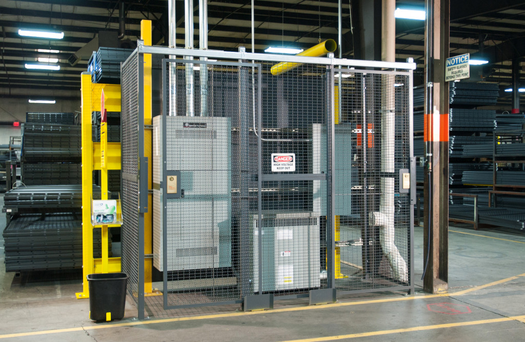 Wire Partitions Machine Guarding Warehouse Systems