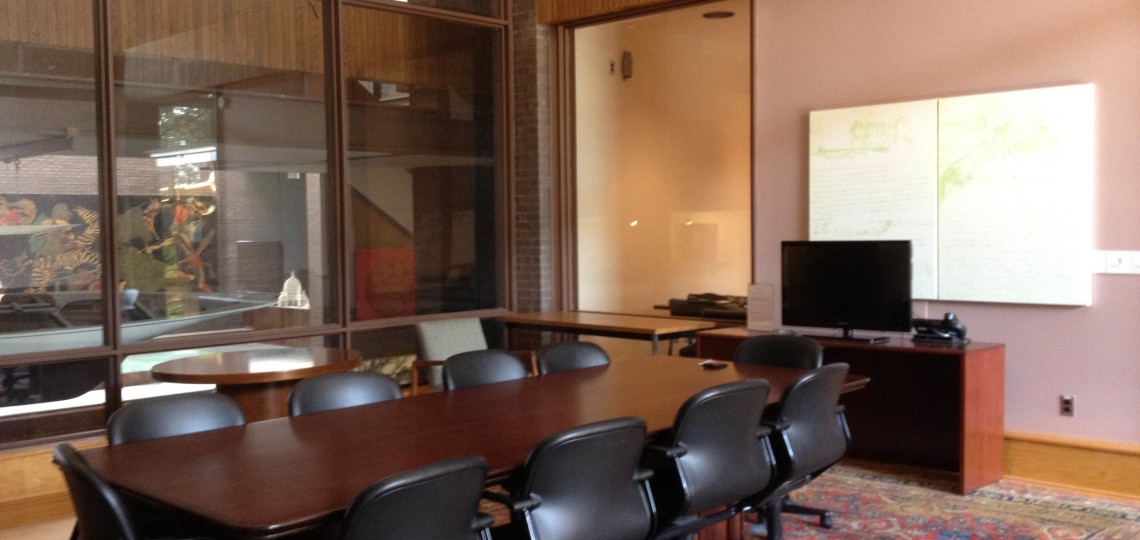 Conference room inside facility