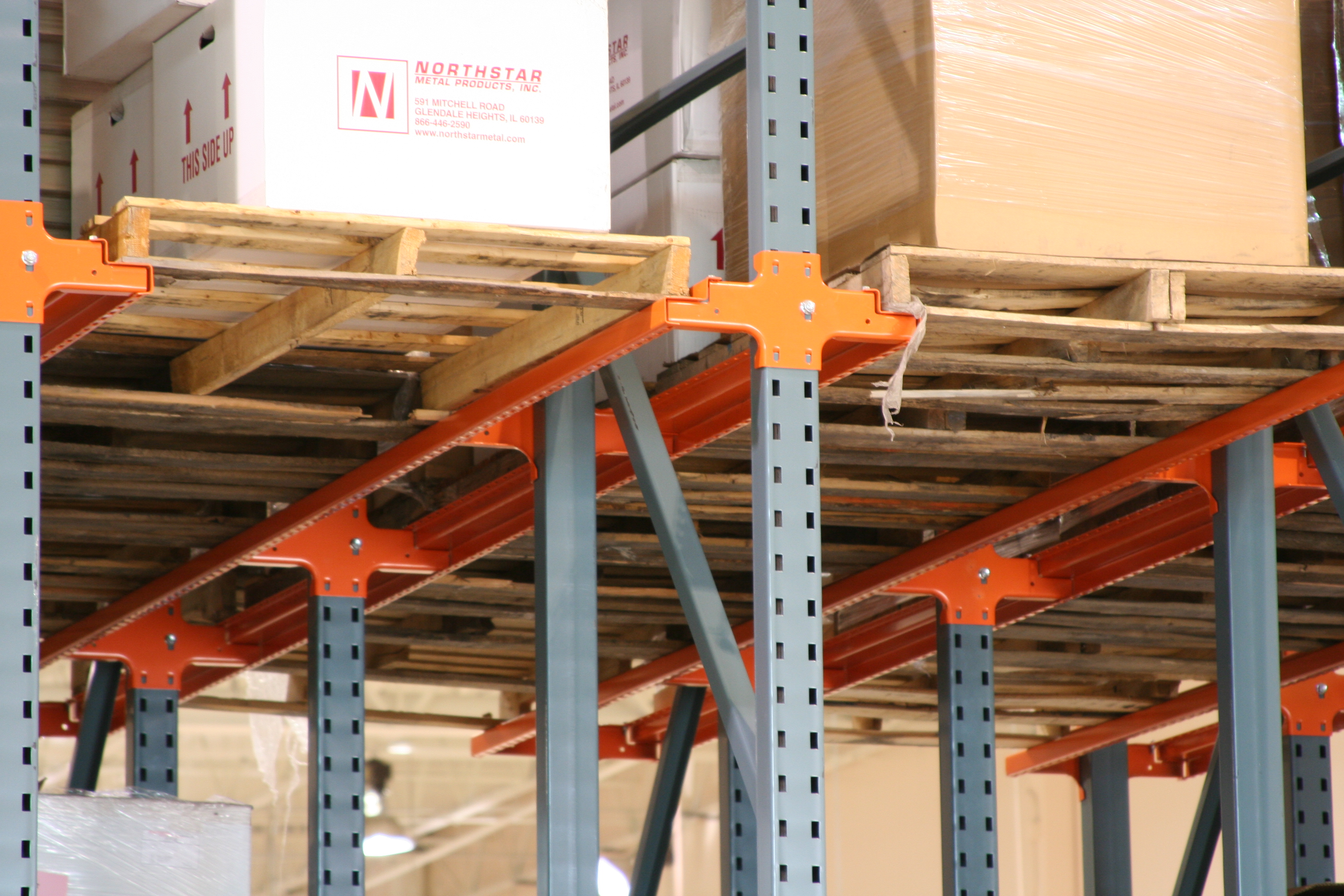 Drive-in rack storage system